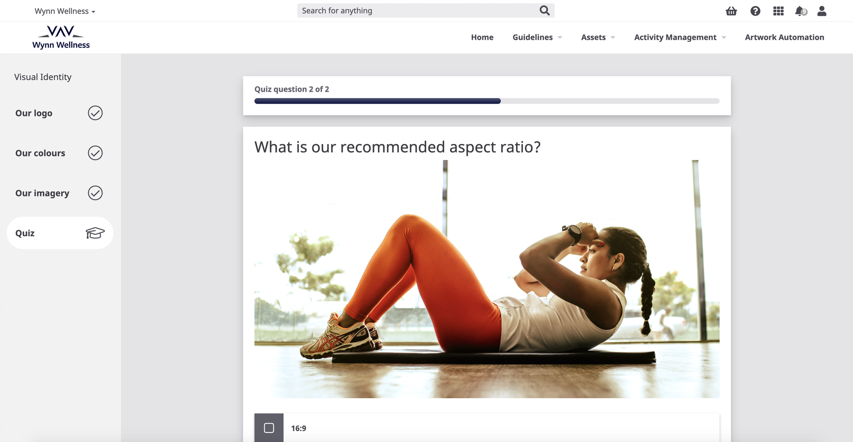 screenshot of Adgistics Brand Hub